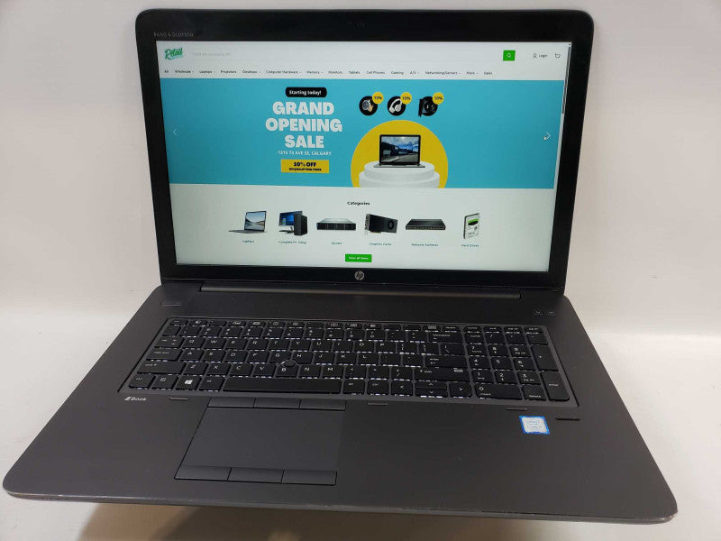 HP ZBook G4 Workstation intel i7-7820HQ @ 2.90GHz / 8GB Ram / 512GB M.2