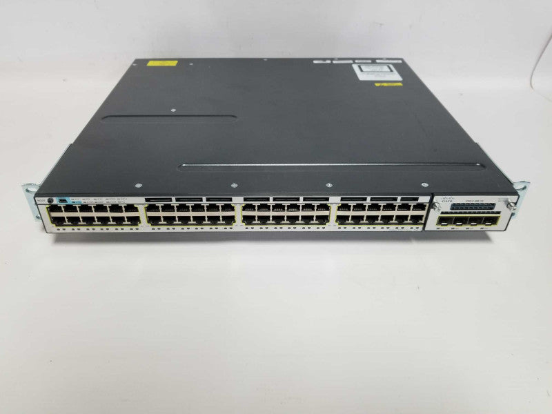 Cisco Catalyst WS-C3750X-48P-S Gigabit PoE - 2x PSU - Factory Reset  #