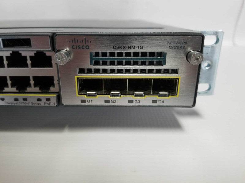Cisco Catalyst WS-C3750X-48P-S Gigabit PoE - 2x PSU - Factory Reset  #