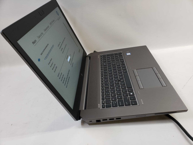 HP ZBook 17 G5 intel i7-8850H @ 2.60GHz / 320GB Ram / 512GB M.2/ No Battery