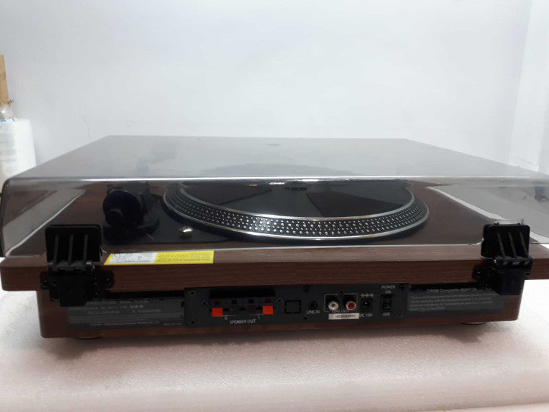 Toshiba - Bluetooth Stereo Turntable - Brown TY-LP200 &