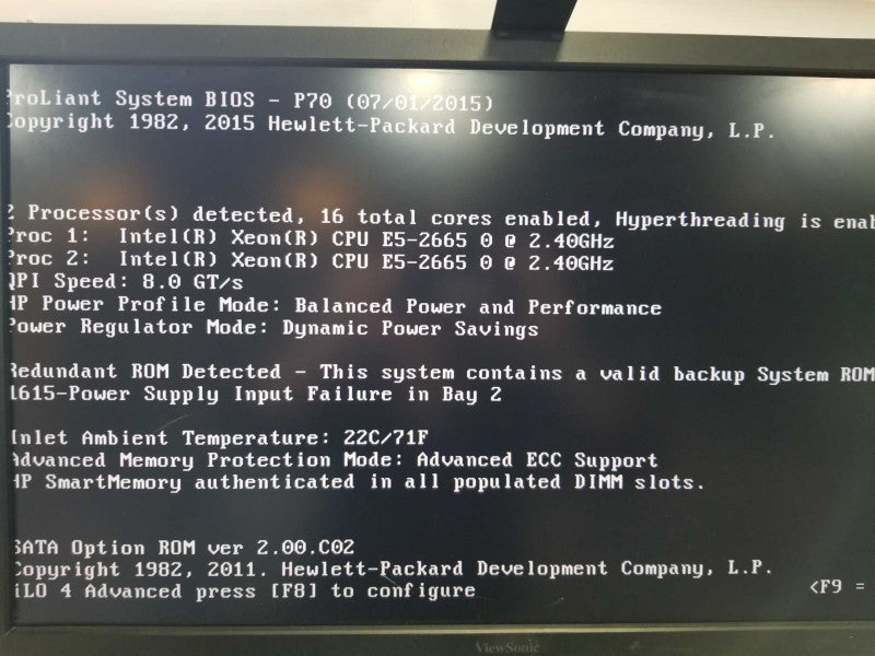 HP Proliant DL380p Gen8 2x Xeon E5-2665 @ 2.40ghz / 128gb ram / 2x P420i Raid #