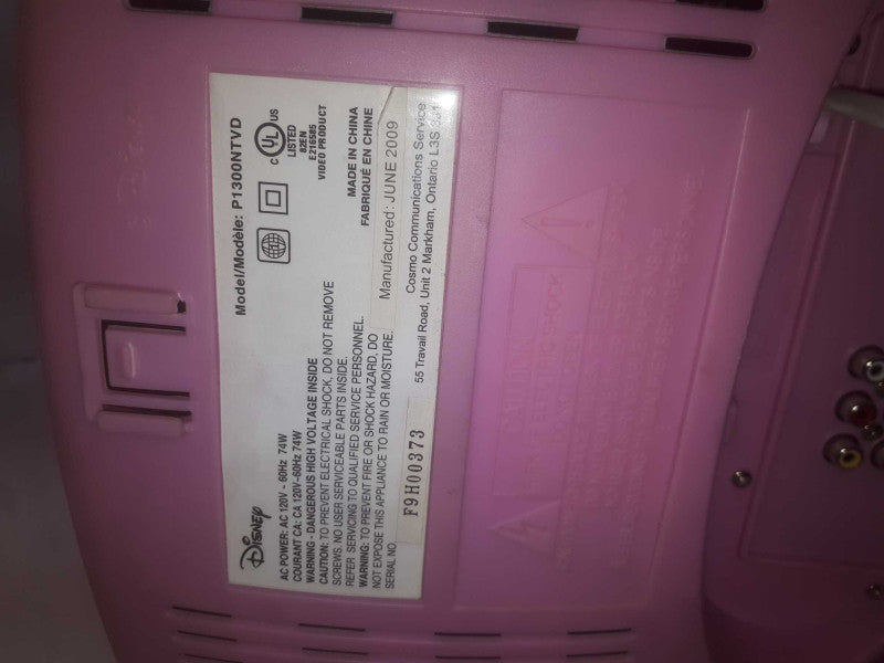 Disney Crt Tv dvd player  P1300NTVD