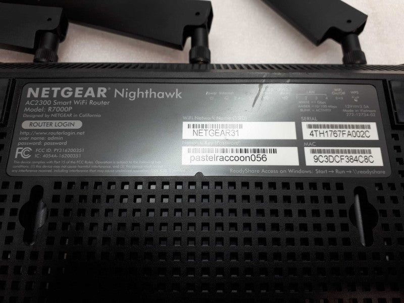 NETGEAR Nighthawk Smart Wi-Fi Router (R7000P) - AC2300 &
