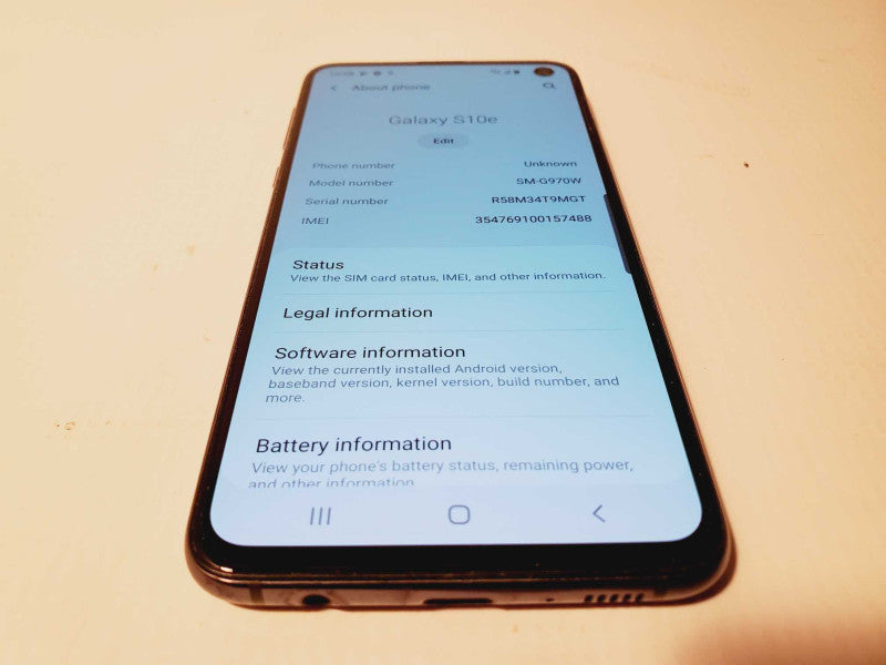 Samsung Galaxy S10e - 250GB - Blue (