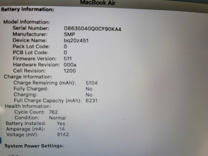 MacBook Air 2013 13\\", i5-4250U@ 1.30GHz, 4GB DDR3, 256GB SSD