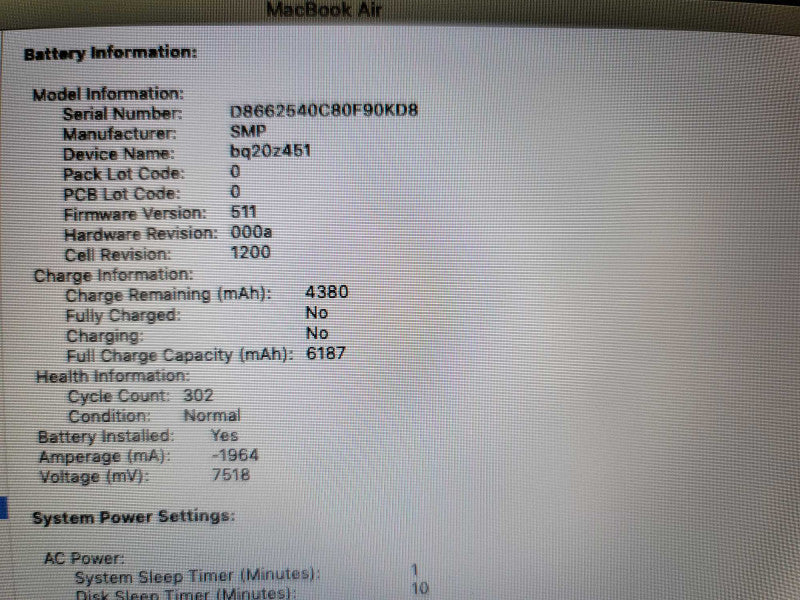 MacBook Air 2015 13\\" i5-5250U @ 1.60GHz, 8GB DDR3, 500GB SSD