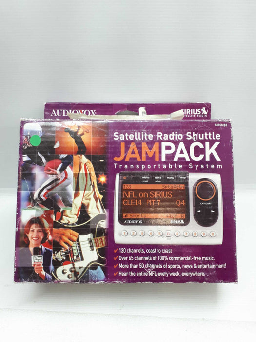 Sirius Audiovox Jampack Portable Satellite Radio System SIRCMB3 &