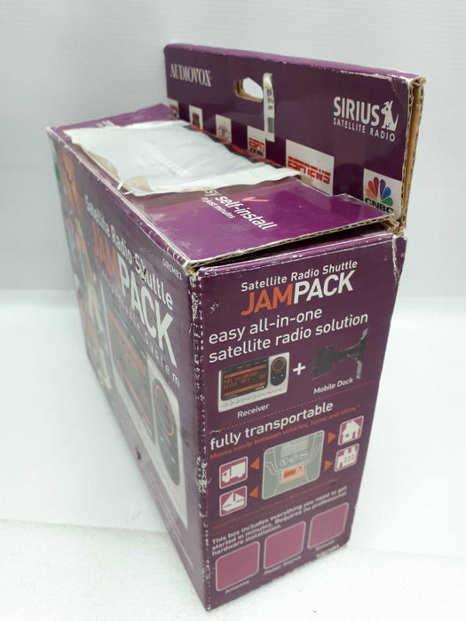 Sirius Audiovox Jampack Portable Satellite Radio System SIRCMB3 &