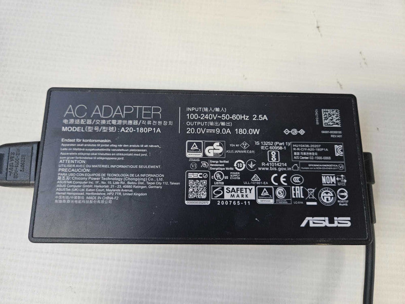 ASUS LAPTOP POWER SUPPLY A20-180P1A 180W