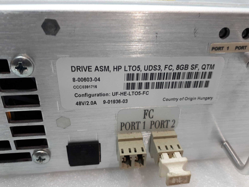 DRV ASM, HP LTO5 UDS3 FC Tape Drive Sled 8-00603-04 &