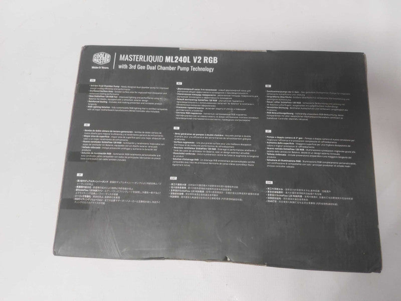 Cooler Master MasterLiquid ML240L V2 RGB Black Socket AM5 CPU Liquid Cooler