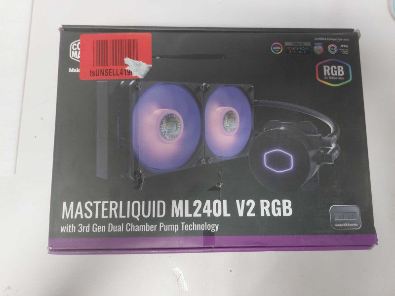 Cooler Master MasterLiquid ML240L V2 RGB Black Socket AM5 CPU Liquid Cooler