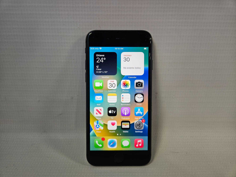 Apple iPhone 8 64 GB Unlocked Black Grade A  )