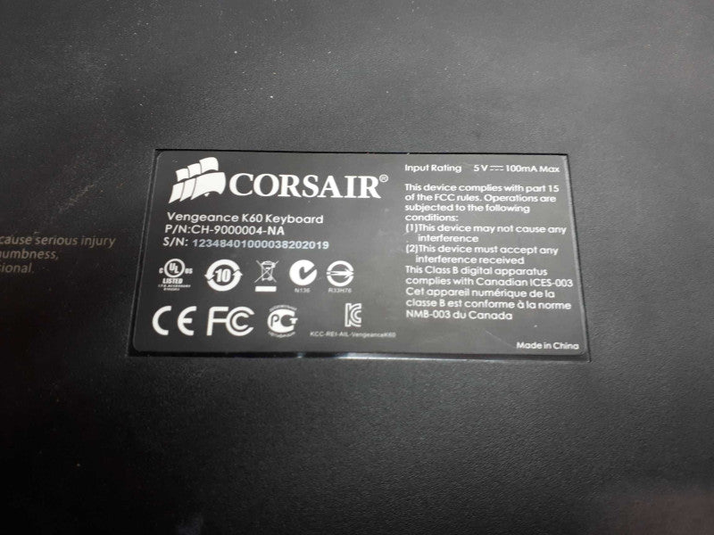 Corsair Vengeance K60  Mechanical Keyboard  &