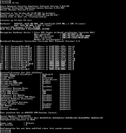 Cisco ASA5525-X Adaptive Security Firewall Q(