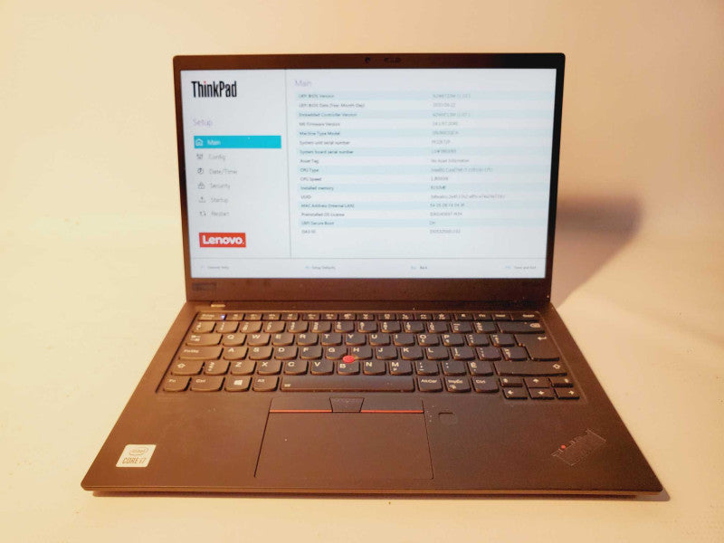 Lenovo ThinkPad X1 G8 Core i7-10510U @ 1.8GHz 8GB DDR4 No HDD [Read] (