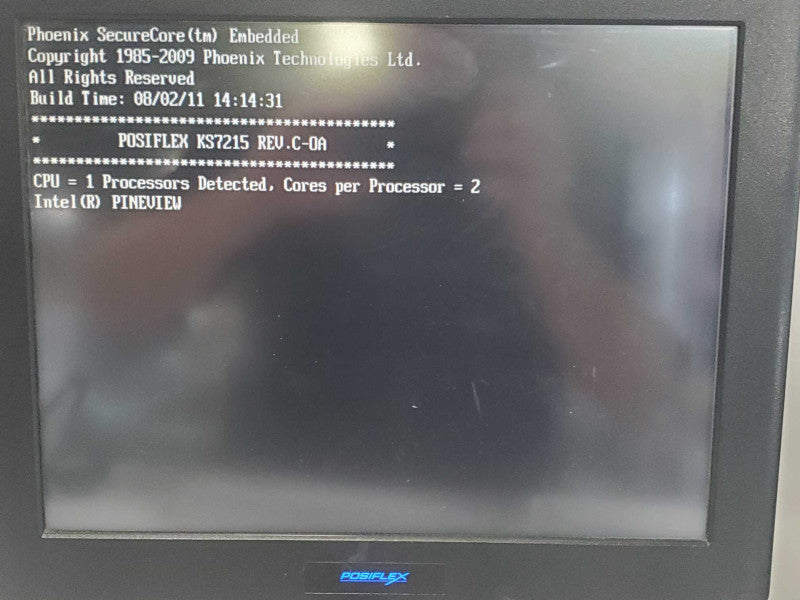 Posiflex KS-7215G POS Touchscreen Atom D525 2GB RAM 120GB HDD Q|