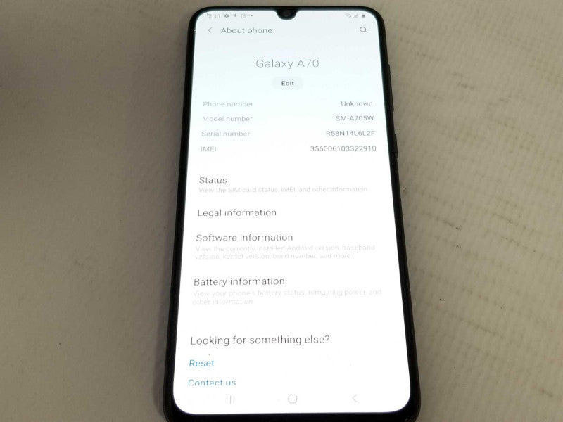 Samsung Galaxy A70 SM-A705W 128GB Unlocked, Read _