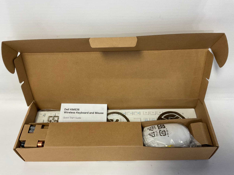 DELL KM636 White Wireless Keyboard & Mouse  -