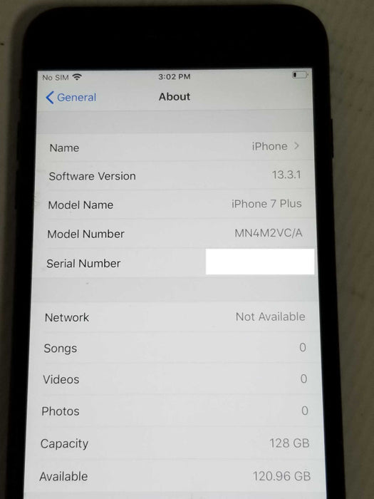 Apple iPhone 7 PLUS 128 GB locked to Bell _