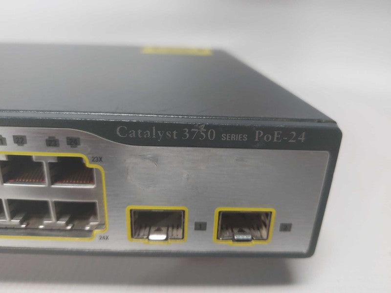 CISCO WS-C3750-24PS-S Catalyst 3750 Series Switch 24 Port Series POE24 Q