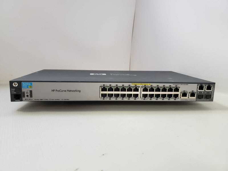 HP ProCurve 2520-24-PoE 24x 10/100 PoE RJ45 + 2x RJ45/SFP 1U Switch J9138A Q)