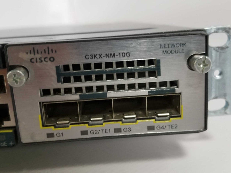 Cisco WS-C3560X-48PF-S 48-Port Gig PoE Switch w/ C3KX-NM-10G, 2x PSU _
