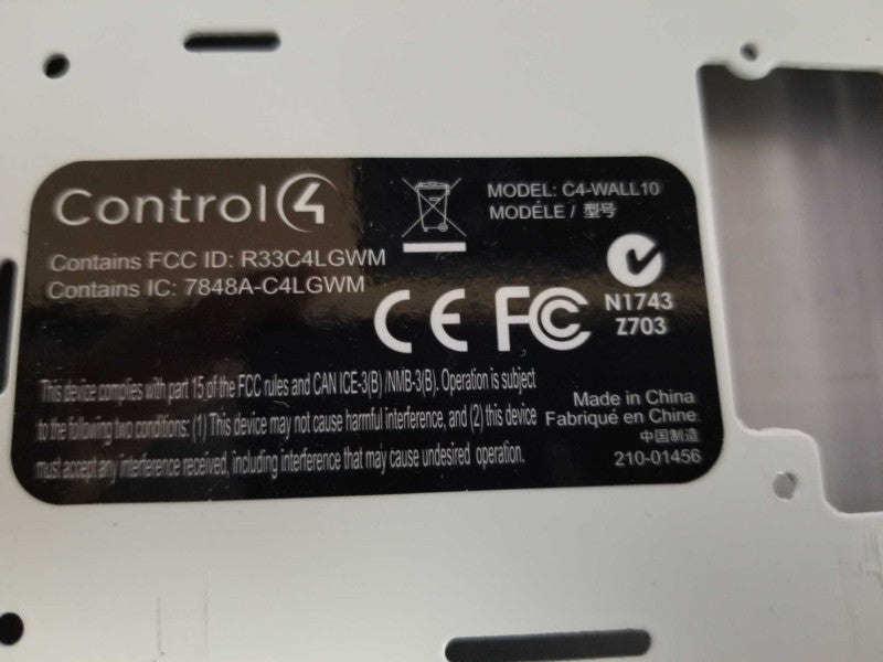Control4 C4-WALL10-1-WH 10\\" In-Wall Touch Screen C4-WALL10, Read _