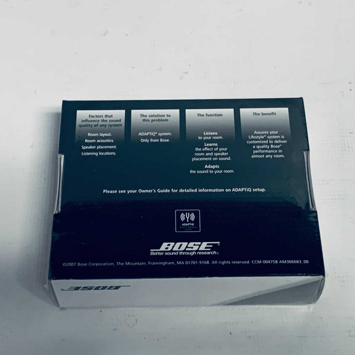 Bose ADAPTiQ Audio Calibration System =