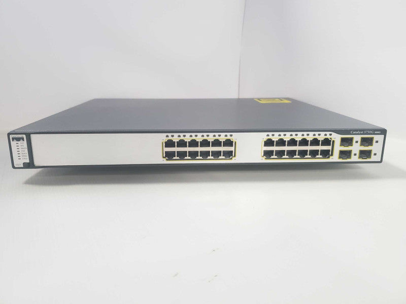 Cisco Catalyst 3750 Series WS-C3750G-24TS-S1U 24 Port Gigabit Network Switch )