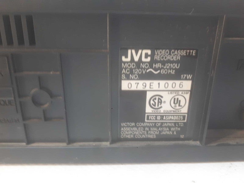 JVC Hi-Spec Drive VCR Player HR-J210U