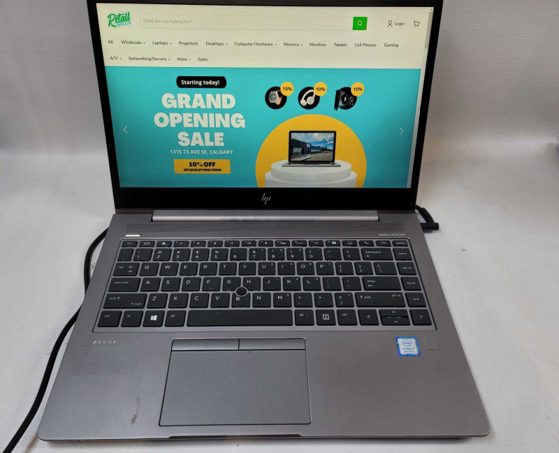 HP ZBook 14u G6 i7-8665u, 4GB Radeon WX3200,32GB DDR4, 512GB SSD **no battery Î²