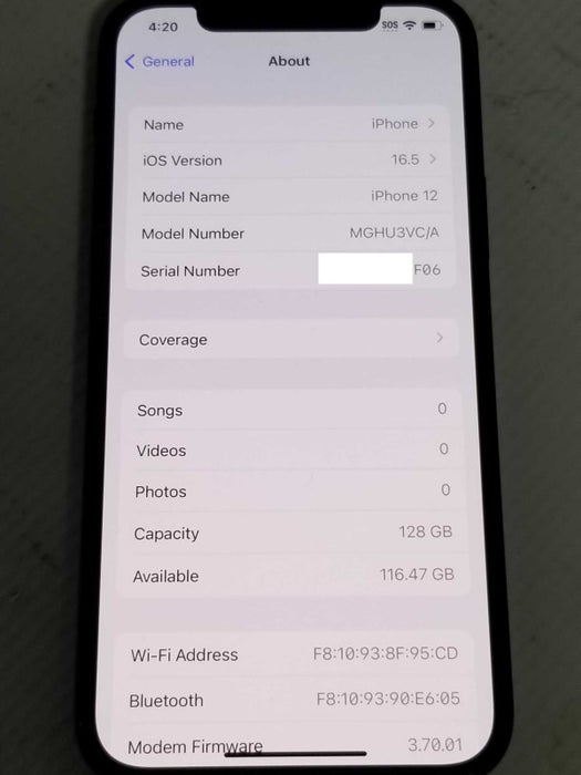 Apple iPhone 12 128GB Unlocked Phone _
