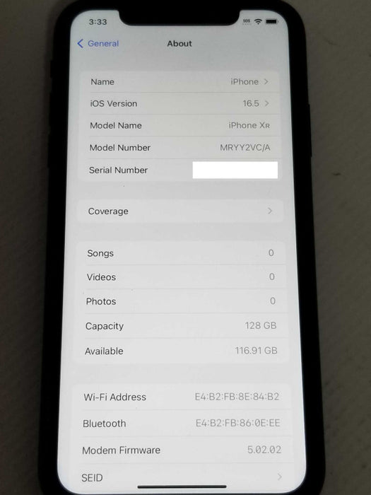 Apple iPhone XR - 128GB Unlocked Q_