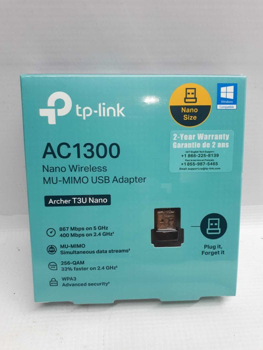 TP-Link Archer T3U AC1300 Wireless Dual Band MU-MIMO Wi-Fi Adapter- New Q&