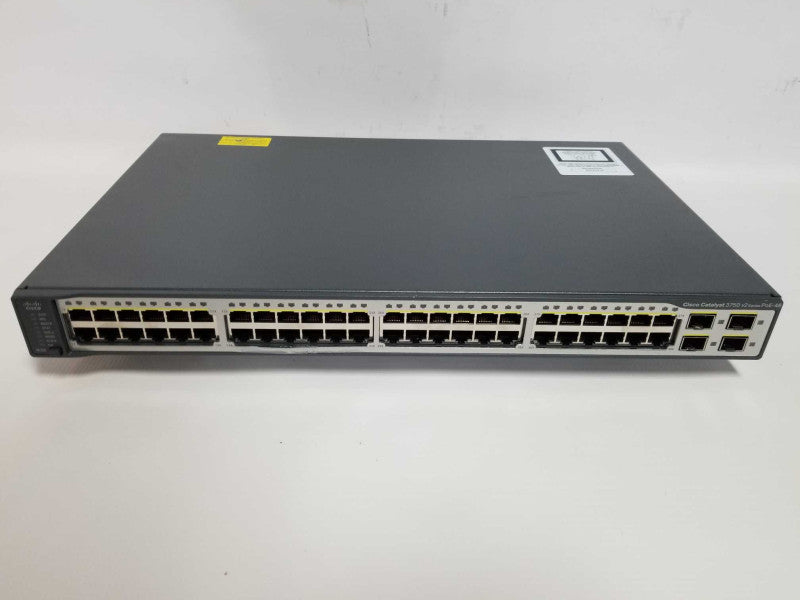 Cisco Catalyst 3750 Series PoE Switch V2 PoE-48 WS-C3750v2-48PS-S Fact Reset Q#