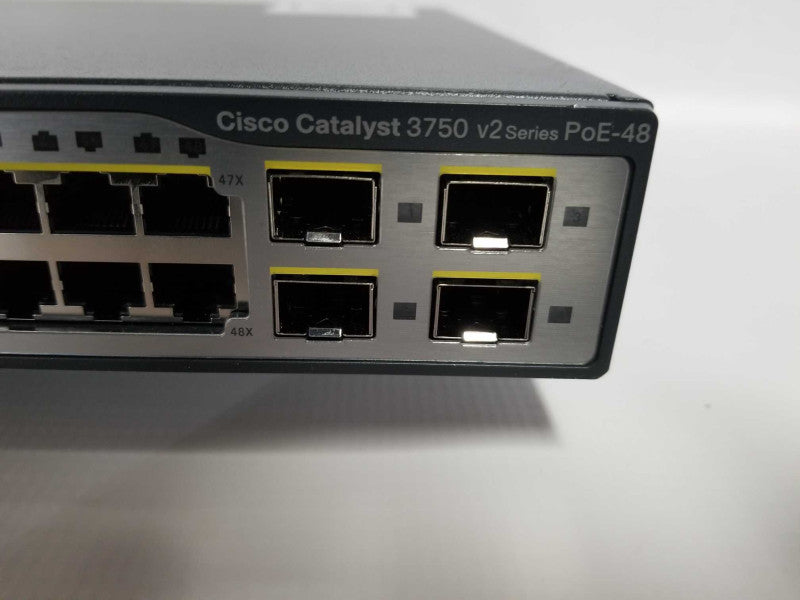 Cisco Catalyst 3750 Series PoE Switch V2 PoE-48 WS-C3750v2-48PS-S Fact Reset Q#