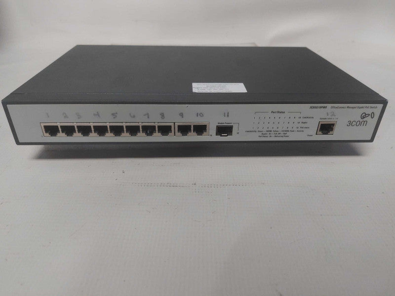 3COM 3CDSG10PWR 10-PORT OFFICECONNECT MANAGED GIGABIT  PoE SWITCH