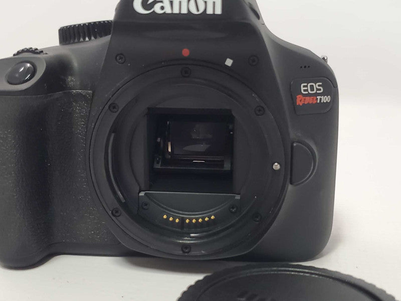 Canon EOS Rebel T100 18.0MP Digital Camera Body (READ) Q|