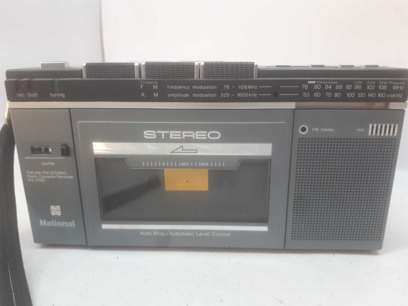 Vintage National RX-2700 Made in Japan AM/FM Cassette Radio