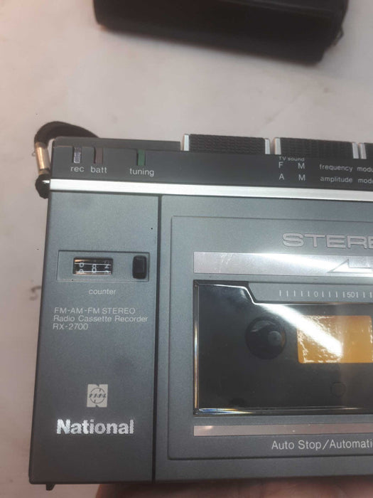 Vintage National RX-2700 Made in Japan AM/FM Cassette Radio
