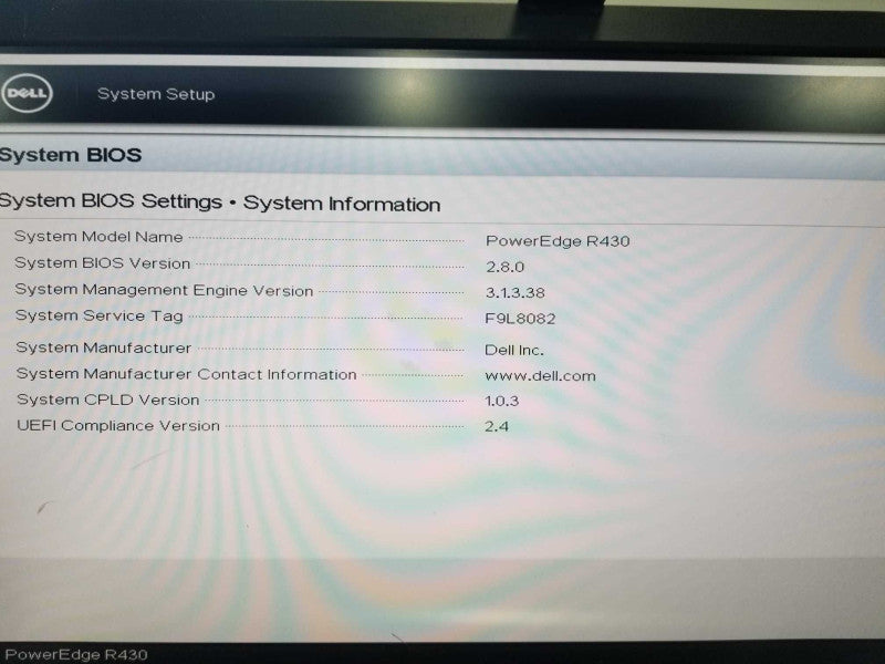 Dell Poweredge R330 Xeon E5-2603 V3 @ 1.60ghz / 16gb ddr4 / H330 Mini Raid #
