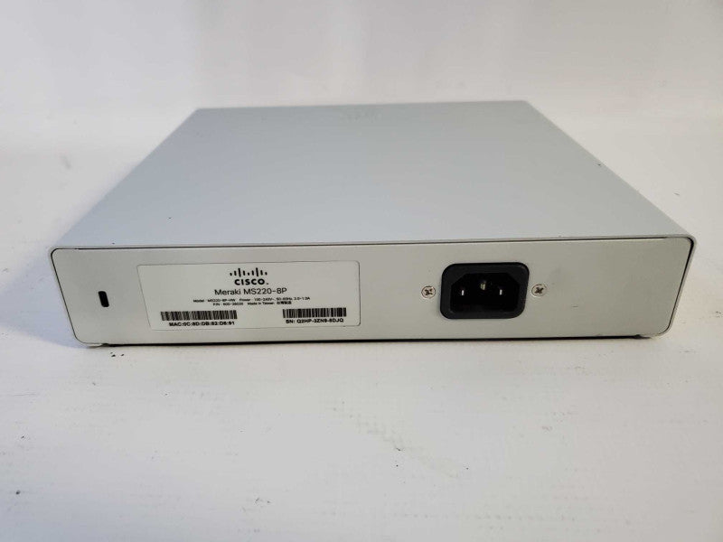 Cisco Meraki Cloud Managed Switch MS220-8P [Claimed] (