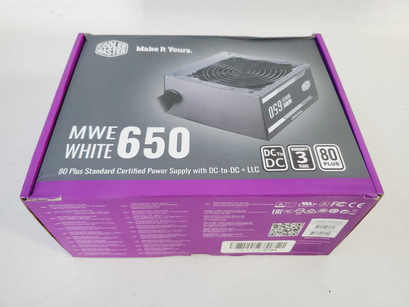 Cooler Master MWE 650 White 650W 80+ White PSU (