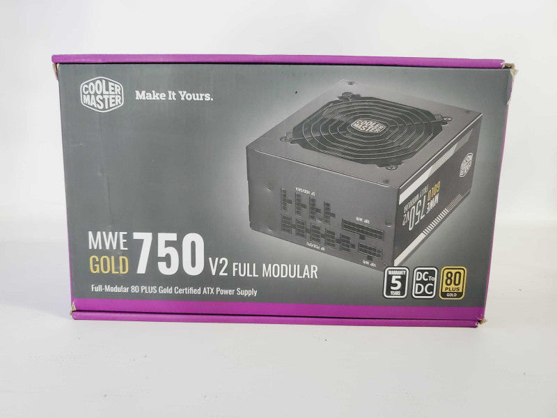 Cooler Master 750W Full Modular 80 Plus Gold ATX Power Supply (