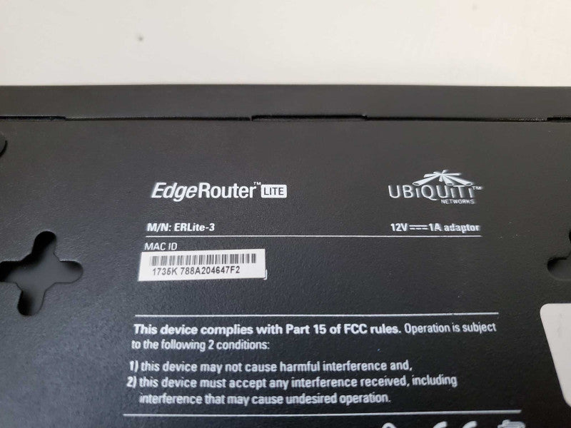 Ubiquiti Networks EdgeRouter Lite 3-Port Gigabit Router ERLite-3  )