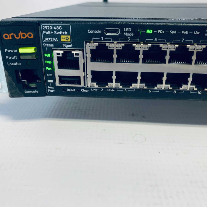 Aruba HP J9729A ProCurve 2920-48G-POE+ 48-Port Managed Gigabit Switch  J9733A =