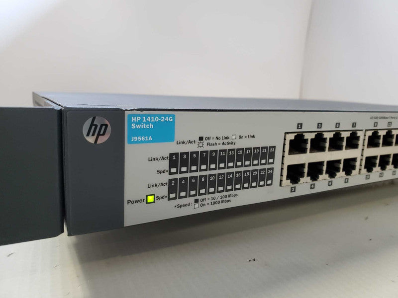 HP ProCurve 1410-24G Gigabit Switch J9561A + Rackmount Ears Q)