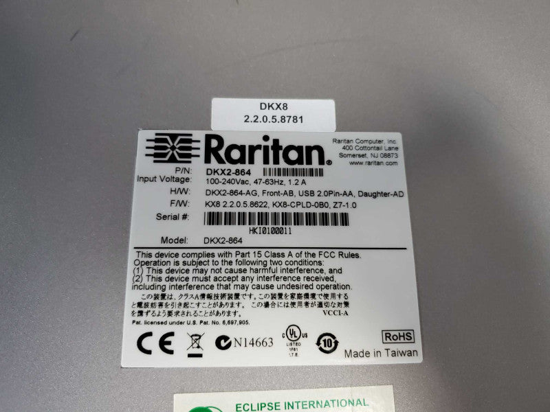Raritan Dominion DKX2-864 Digital KVM )